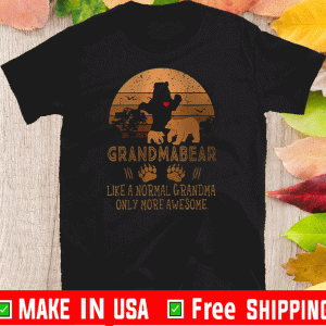 Grandmabear Like A Normal Grandma Only More Awesome Tee Shirts
