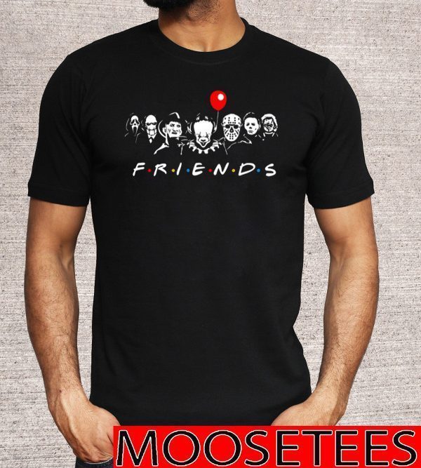 Horror Movie Killers Friends Halloween T-Shirt