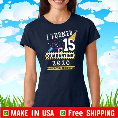 I turned 15 in quarantine Tee-15th birthday 2020 T-Shirt