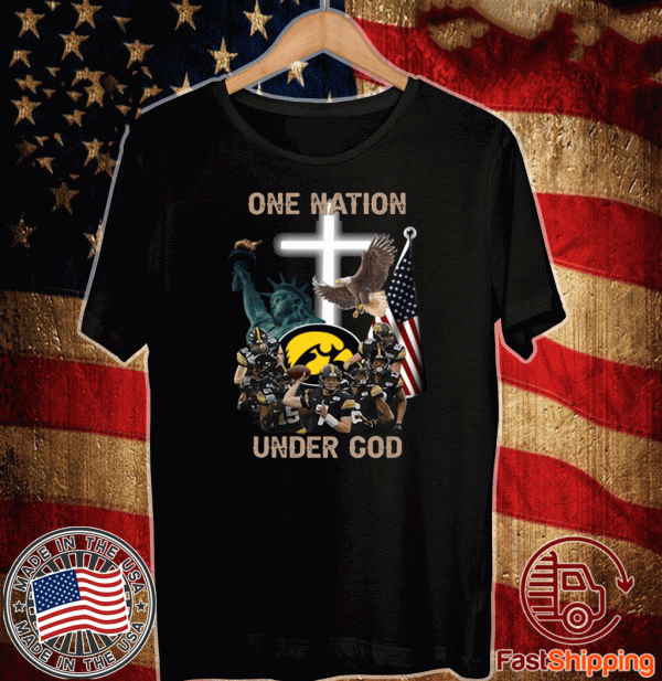 Iowa Hawkeyes one nation under god 2020 T-Shirt