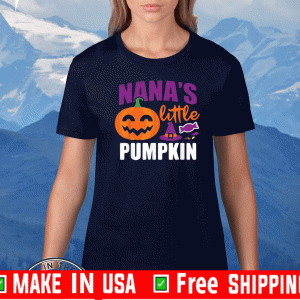Nana's Little Pumpkin Halloween Cute Kids Pumpkin Tee Shirt