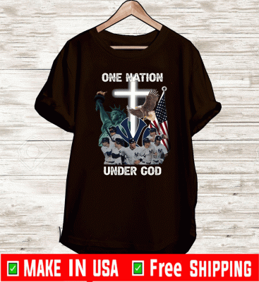 New York Yankees one nation under God Flag US T-Shirt