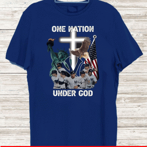 New York Yankees one nation under God Flag US T-Shirt