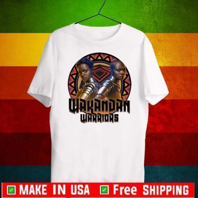 Nice Marvel Black Panther Movie Warrior Circle Graphic Official T-Shirt