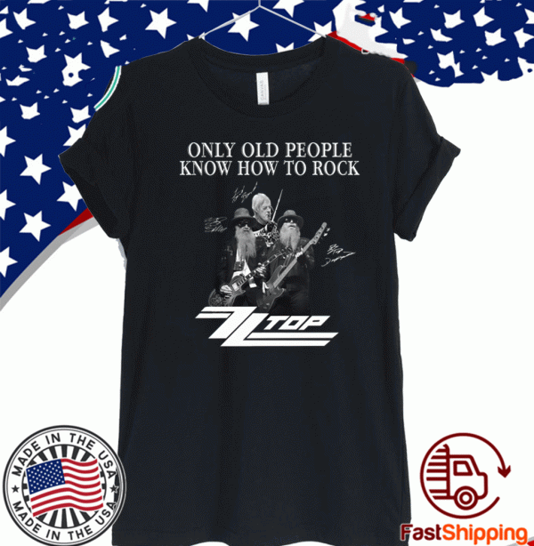 Only Old People Know How To Rock Signature 2020 T-Shirt