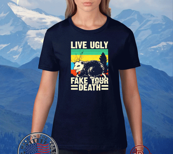Opossum Live Ugly Fake Your Death Vintage Tee Shirts