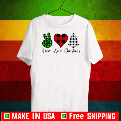 Peace Love Christmas Shirt - Mery Christmas 2020 T-Shirt