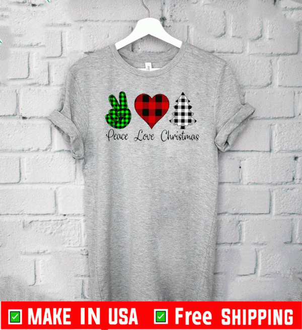 Peace Love Christmas Shirt - Mery Christmas 2020 T-Shirt