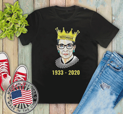 Rbg Rip Ruth Bader Ginsburg 1933-2020 T-Shirt