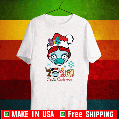 Sally with Mask Covid Christmas 2020 Shirts, Disney Sally Christmas family Funny 2020 T-Shirt