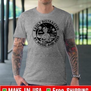 Skeleton drink beer easily distracted by music and beer US 2020 T-Shirt