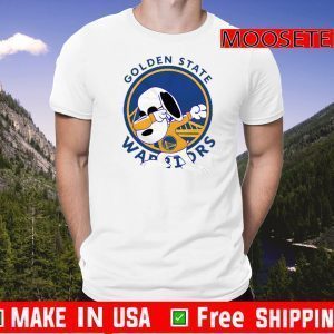 Snoopy Golden State Warriors Tee Shirts