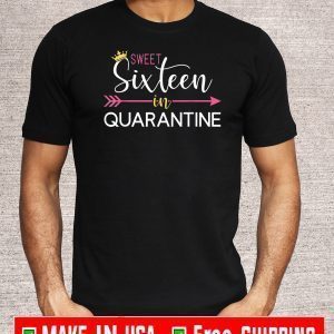 Sweet 16 in Quarantine Birthday T-Shirt