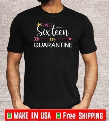 Sweet 16 in Quarantine Birthday T-Shirt