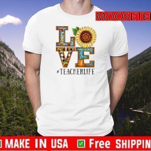 Teacher Life Sunflower Autumn Love Graphic Teacher Life 2020 T-Shirt