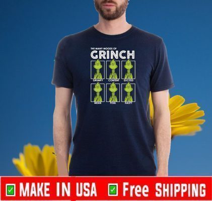 The many moods of Grinch Official T-Shirt
