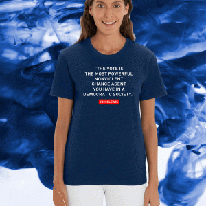 The vote is the most powerful nonviolent change agent shirt