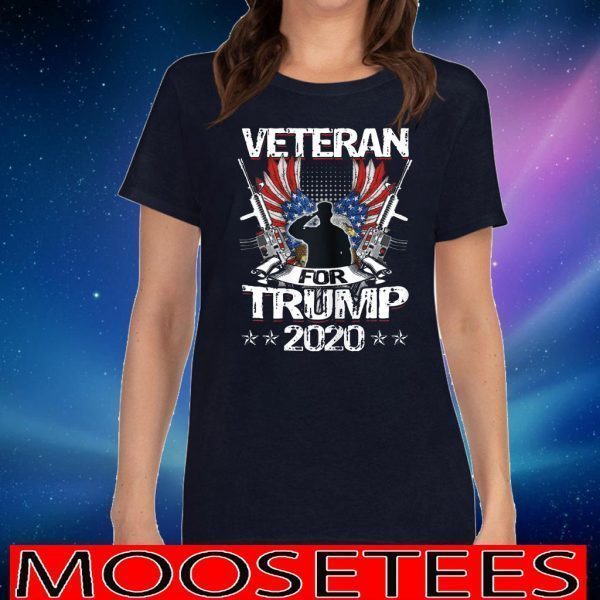 Veterans For Trump 2020 Gifts Military Republican Supporters US Flag T-Shirt
