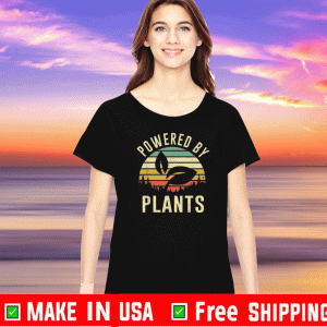 Vintage Powered By Plants Vegan Vegetarian 2020 T-Shirt