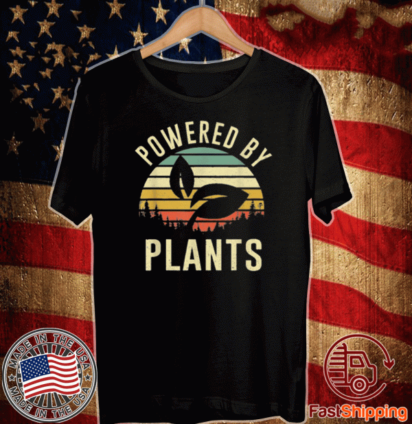 Vintage Powered By Plants Vegan Vegetarian 2020 T-Shirt