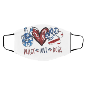 Peace Love Dogs Face Masks