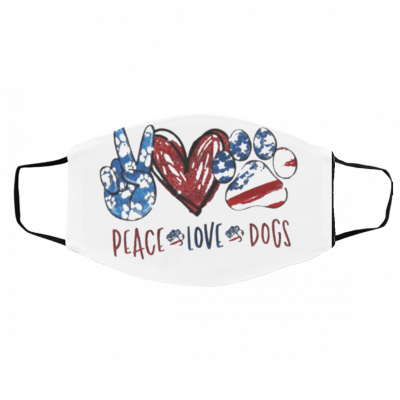 Peace Love Dogs Face Masks
