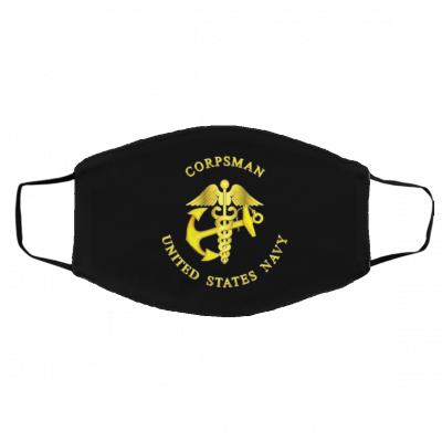Us Navy Hospital Corpsman Face Mask