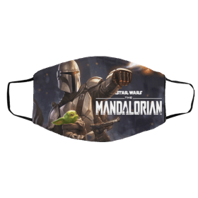 Yoda and The Mandalorian Face Mask