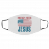America Needs Jesus Flag US Face Mask