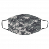 Black Digital Camo Face Mask