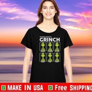 The many moods of Grinch Official T-Shirt