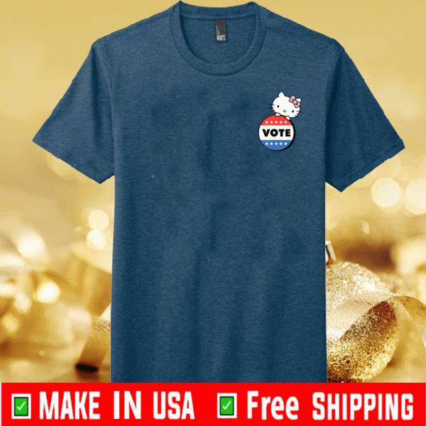 Love Hello Kitty Vote Button T-Shirt