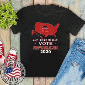 Buy Make Liberals Cry Again Vote Republican 2020 Vote GOP Red Shirt