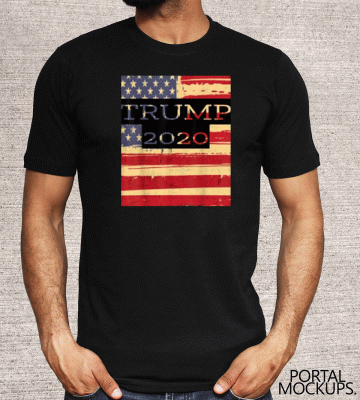 Trump 2020 USA Flag American Trump flags 2020 T-Shirt