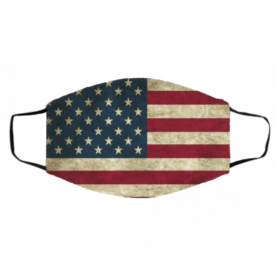 Un-ite-d Sta-t-es Am-eri-can USA Flag Face Mask