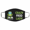 Cr-azy -Fro-g -l-ad-y 2-020 qua-r-anti-ned Face Mask