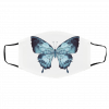 W-hi-te a-n-d I-ndi-g-o- B-utt-er-fly 2020 Face Mask