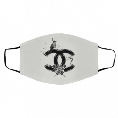 C-h-a-n-e-l C-o-c-o L-o-g-o B-i-r-d B-l-a-c-k Face Mask