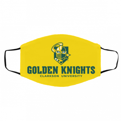 C-l-a-r-k-s-on U-n-i-v-e-r-s-i-t-y G-o-l-d-e-n K-n-i-g-h-t-s Face Mask