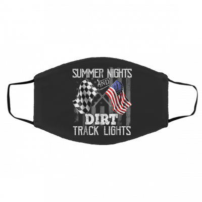 Sum-me-r N-ight D-irt Tr-ack Li-gts Face Mask