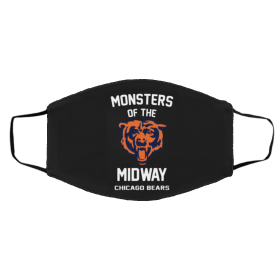 Mo-nste-rs O-f Th-e M-id-wa-y Chi-cag-o Bea-rs Face Mask