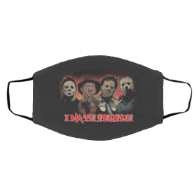 I H-a-te Pe-opl-e Ho-r-ror Th-rill-e-r Ki-ll-er Face Mask