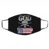G-od Gu-ns An-d Tr-um-p Face Mask