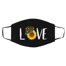 L-ov-e Su-nF-lo-wer Face Mask