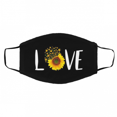 L-ov-e Su-nF-lo-wer Face Mask