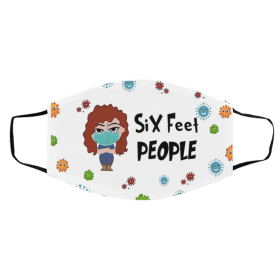 Lo-go TRad-em-ark Gi-rl Si-x F-eet P-eo-ple Face Mask