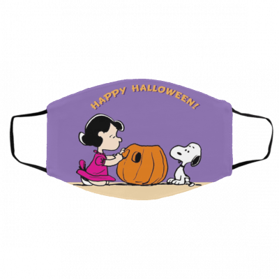 Sn-oo-py Hal-low-een Face Mask