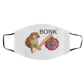 Sh-ib-a D-o-ge V-iru-s Bo-nk Face Mask