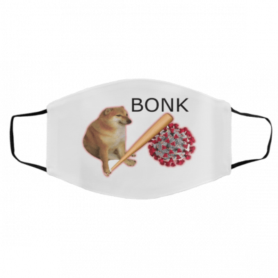 Sh-ib-a D-o-ge V-iru-s Bo-nk Face Mask