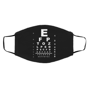E-ye Ch-ar-t 2-02-0 Vi-s-u-al A-cu-ity T-e-st Face Mask
